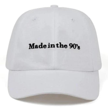 "MADE IN THE 90S" Casquette baseball Streetwear Blanc - URB1™ - URB1™ Vêtements Streetwear mode boutique streetwear shop