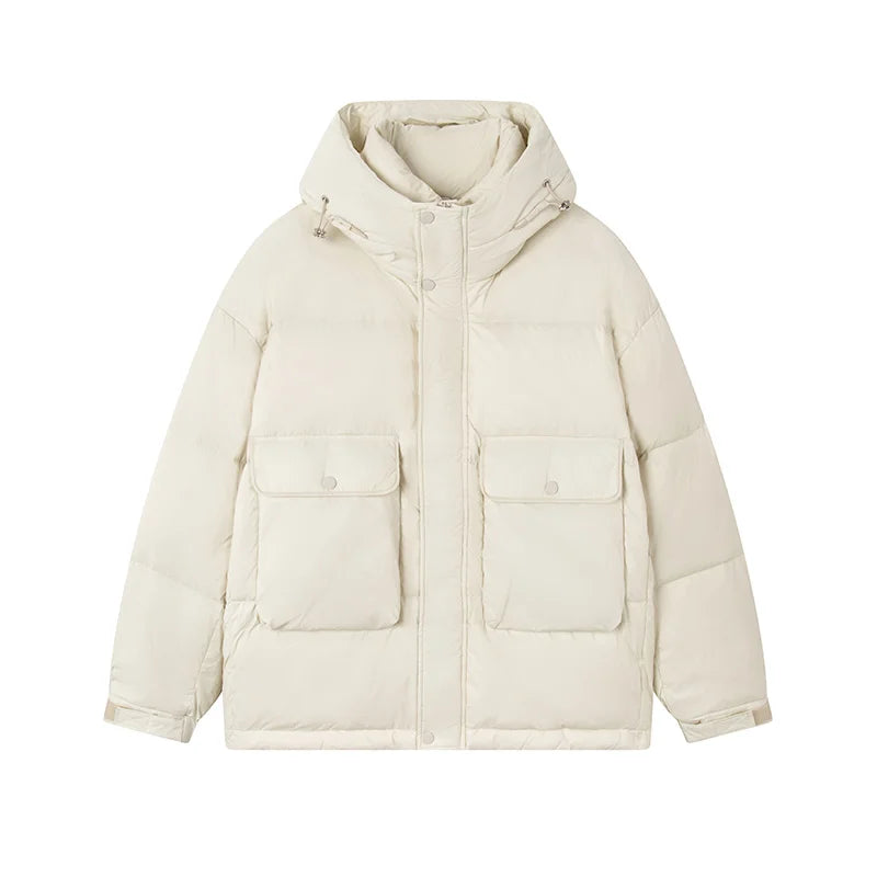 "WARMD" Veste Doudoune Parka Matelassée Blanc - URB1™