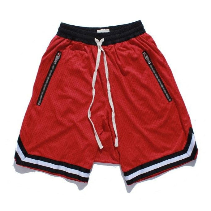 DARK ICON Drop Crotch Mesh Shorts Men 2019 Summer Elastic Waist Double Layer Men's Shorts Hip Hop Shorts 6 Colors URB1™ Vêtements Streetwear URB1™ Vêtements Streetwear dark-icon-drop-cr