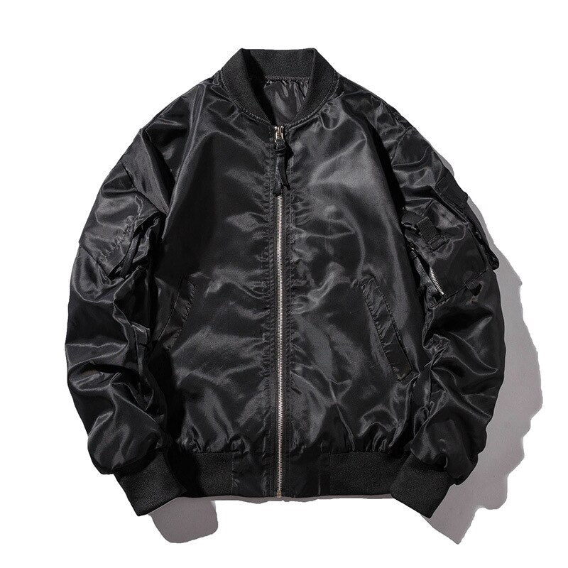 Winter Bomber Jacket Men Air Force Pilot Jacket Male Solid Letter Embroidery Baseball Jacket Couple Hip Hop Streetwear Autumn URB1™ Vêtements Streetwear URB1™ Vêtements Streetwear winte