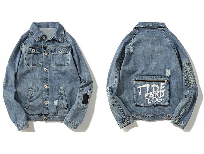 "TCL" Veste en Jean denim - URB1™ - URB1™ Vêtements Streetwear mode boutique streetwear shop
