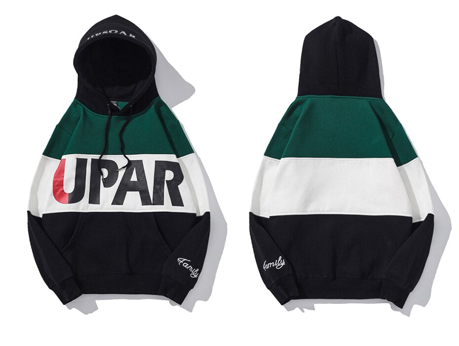 Aelfric Eden Fashion Hoodies Sweatshirts Men 2018 Color Patchwork Pullover Casual Streetwear Letter Printed Hip Hop Hoodies UP16 - URB1™ Vêtements Streetwear mode boutique streetwear shop