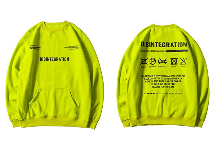 "DISINTEGRATION" Sweatshirt crewneck Vert - URB1™ - URB1™ Vêtements Streetwear mode boutique streetwear shop