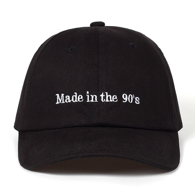 "MADE IN THE 90S" Casquette baseball Streetwear Noir - URB1™ - URB1™ Vêtements Streetwear mode boutique streetwear shop