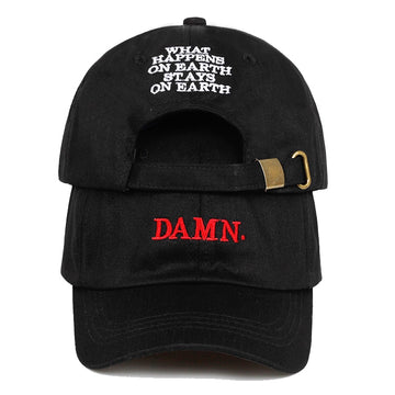 Unisex Spring summer DAMN Hats Embroidered Earth Dad Hat Hip Hop cap Kendrick lamar Rapper Snapback hats Baseball Cap wholesale URB1-vetements-streetwear URB1-vetements-streetwear unisex-spri