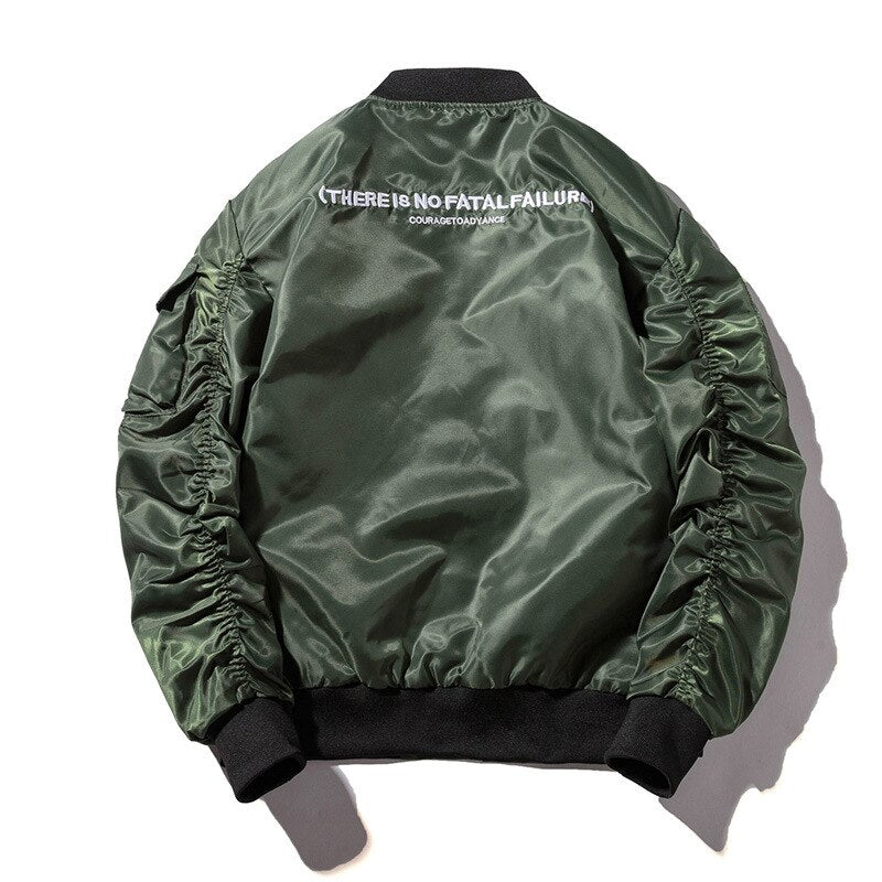 Winter Bomber Jacket Men Air Force Pilot Jacket Male Solid Letter Embroidery Baseball Jacket Couple Hip Hop Streetwear Autumn URB1™ Vêtements Streetwear URB1™ Vêtements Streetwear winte