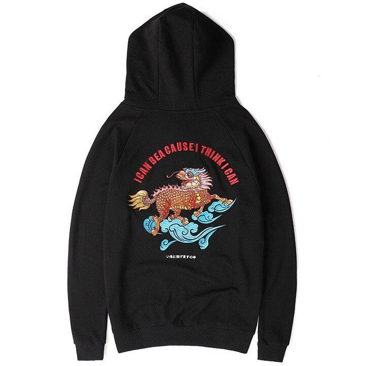 Embroidered Chinese style Hooded Sweatshirts Pullover Hoodies Men Harajuku Hip Hop Streetwear Hoodie Male Tops Autumn 2019 WG626 URB1™ Vêtements Streetwear URB1™ Vêtements Streetwear em