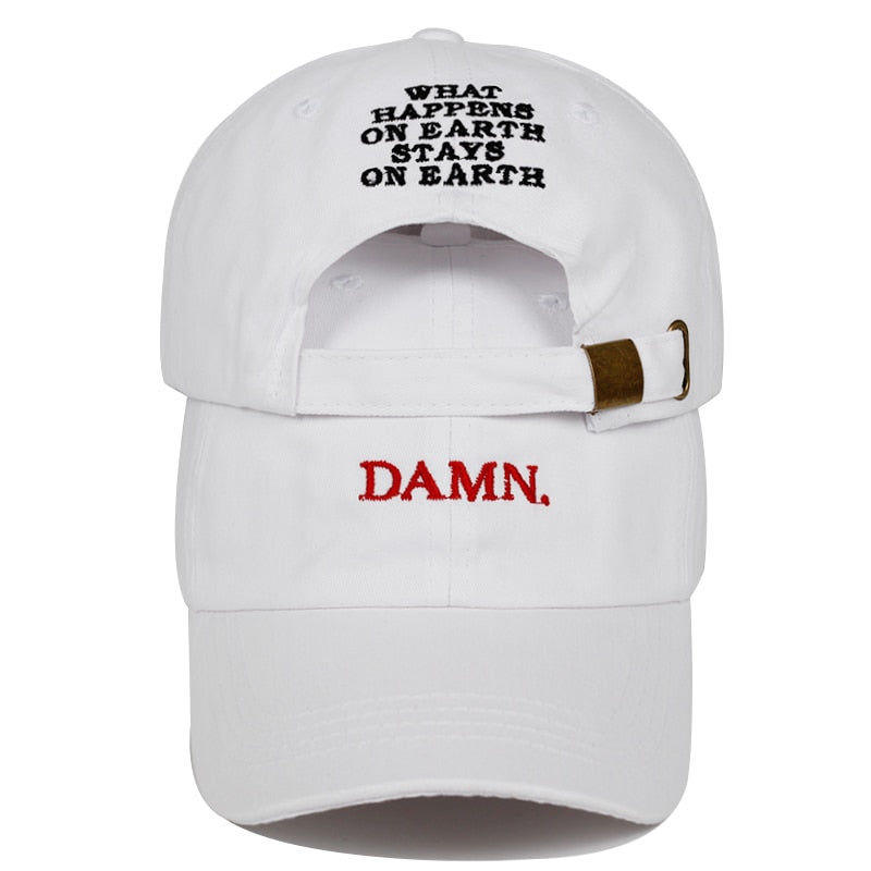 Unisex Spring summer DAMN Hats Embroidered Earth Dad Hat Hip Hop cap Kendrick lamar Rapper Snapback hats Baseball Cap wholesale URB1-vetements-streetwear URB1-vetements-streetwear unisex-spri