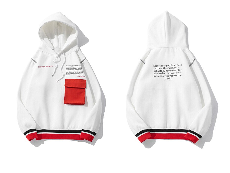 "UFB" sweatshirt hoodie à capuche Blanc - URB1™ - URB1™ Vêtements Streetwear mode boutique streetwear shop