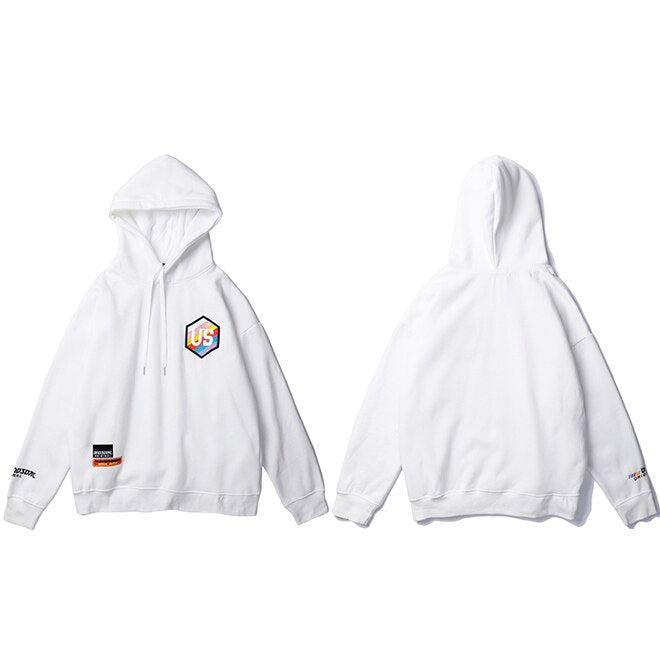 2019 Mens Hip Hop Hoodie Sweatshirt Embroidery Letter Japanese Harajuku Hoodies Pullover Streetwear Autumn Casual Hoodie Cotton - URB1™ Vêtements Streetwear mode boutique streetwear shop