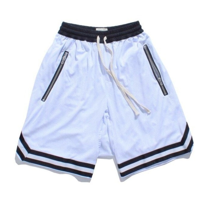 DARK ICON Drop Crotch Mesh Shorts Men 2019 Summer Elastic Waist Double Layer Men's Shorts Hip Hop Shorts 6 Colors URB1™ Vêtements Streetwear URB1™ Vêtements Streetwear dark-icon-drop-cr