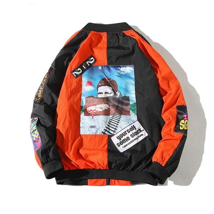 Una Reta Jackets Mens New Hip Hop Brand Thin Tracksuit Coat Fashion Casual Streetwear Man Pattern Stitching Baseball Jacket URB1™ Vêtements Streetwear URB1™ Vêtements Streetwear una-ret