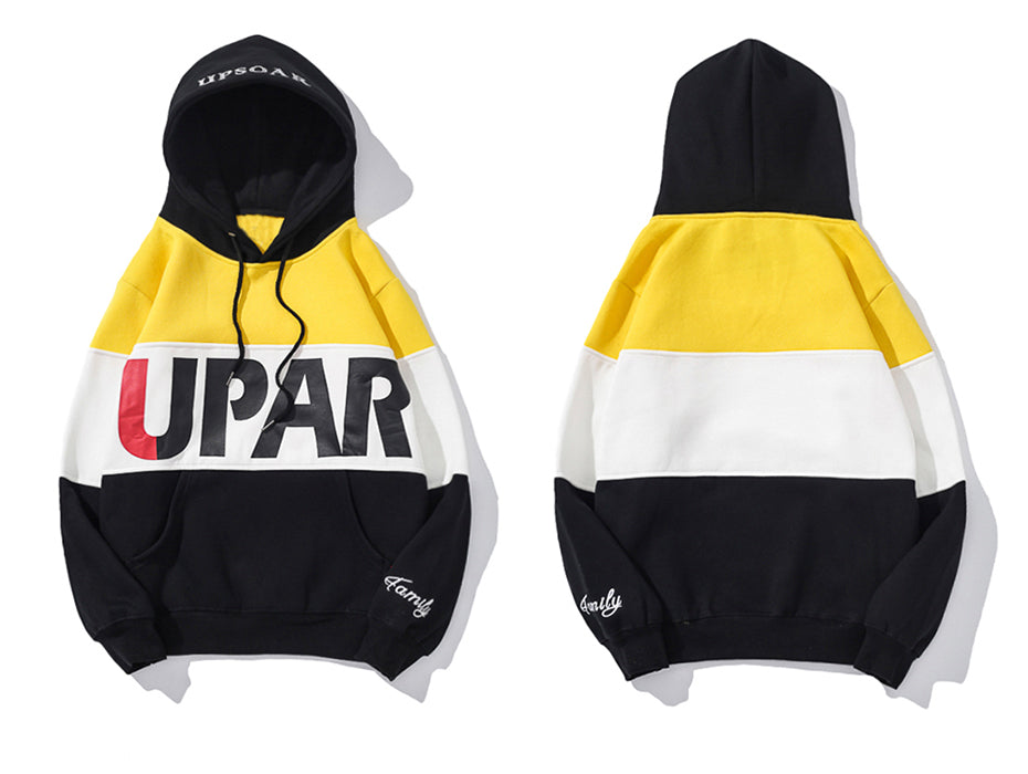 Aelfric Eden Fashion Hoodies Sweatshirts Men 2018 Color Patchwork Pullover Casual Streetwear Letter Printed Hip Hop Hoodies UP16 - URB1™ Vêtements Streetwear mode boutique streetwear shop