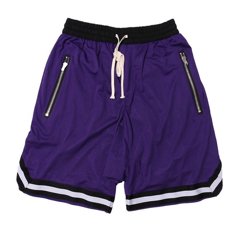 DARK ICON Drop Crotch Mesh Shorts Men 2019 Summer Elastic Waist Double Layer Men's Shorts Hip Hop Shorts 6 Colors URB1™ Vêtements Streetwear URB1™ Vêtements Streetwear dark-icon-drop-cr