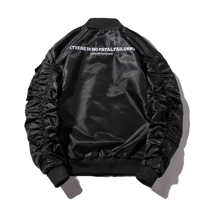 Winter Bomber Jacket Men Air Force Pilot Jacket Male Solid Letter Embroidery Baseball Jacket Couple Hip Hop Streetwear Autumn URB1™ Vêtements Streetwear URB1™ Vêtements Streetwear winte