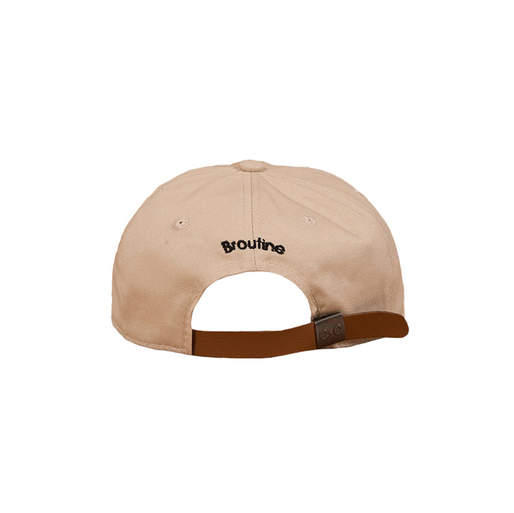 "BROUTINE" Casquette à petite visière Beige - URB1™ - URB1™ Vêtements Streetwear mode boutique streetwear shop