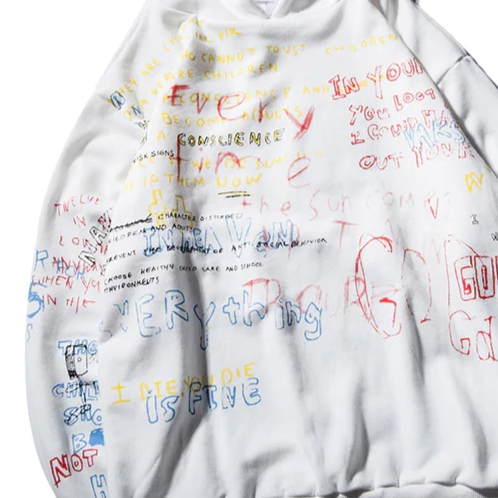 "THOUGHTS" Hoodies Sweatshirt Streetwear Blanc - URB1™ - URB1™ Vêtements Streetwear mode boutique streetwear shop