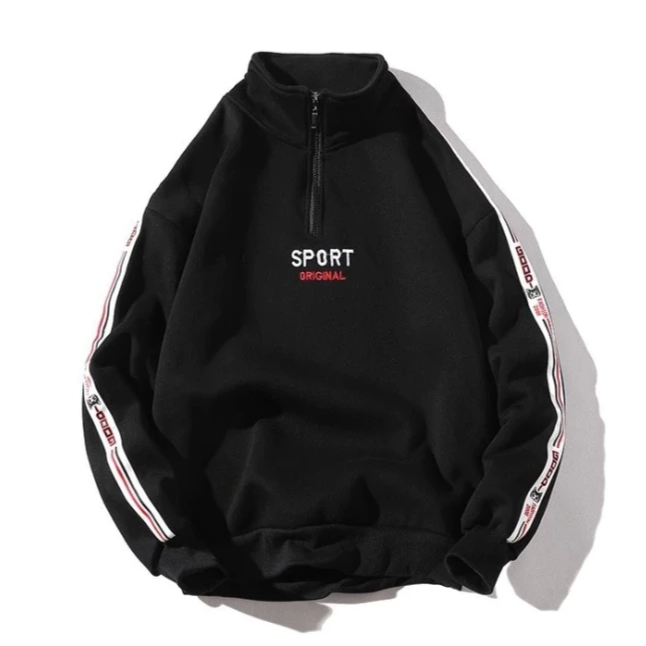 "SPORT" Sweatshirt Hoodie streetwear Noir - URB1™ - URB1™ Vêtements Streetwear mode boutique streetwear shop