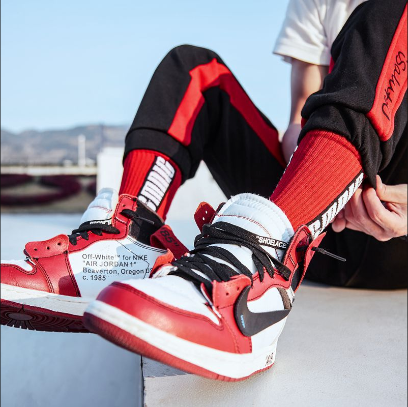 "DC MNIC" Chaussettes Montantes Streetwear Rouge - URB1™ - URB1™ Vêtements Streetwear mode boutique streetwear shop