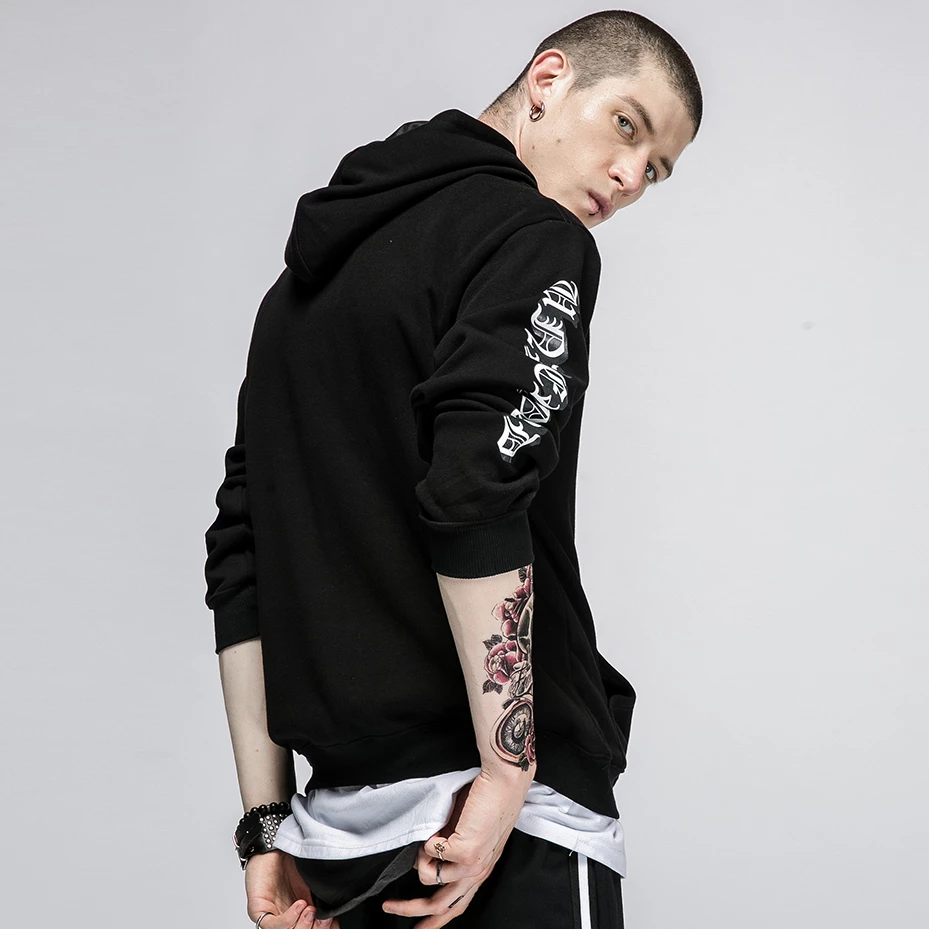 "ANTI-SYSTEMA" Sweatshirt hoodie à capuche Noir - URB1™ - URB1™ Vêtements Streetwear mode boutique streetwear shop