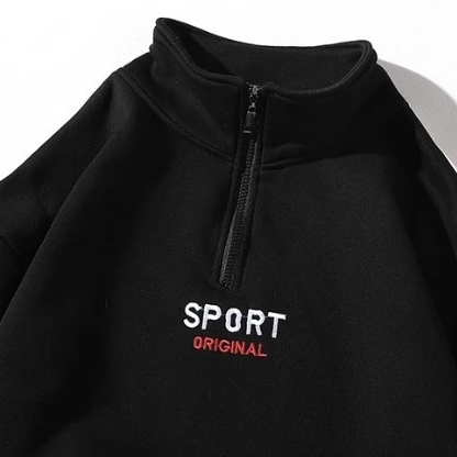 "SPORT" Sweatshirt Hoodie streetwear Noir - URB1™ - URB1™ Vêtements Streetwear mode boutique streetwear shop