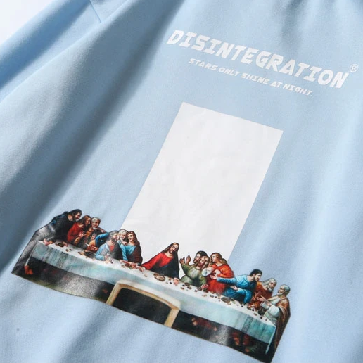 "DISINTEGRATION" Sweatshirt Hoodie à capuche Bleu - URB1™ - URB1™ Vêtements Streetwear mode boutique streetwear shop