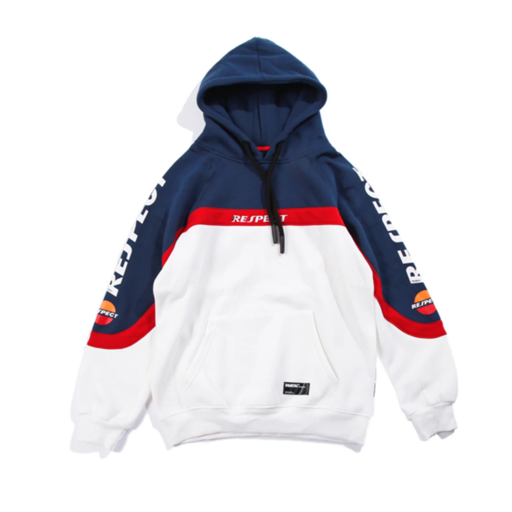 "RESPECT" Sweatshirt Hoodie à capuche Bleu - URB1™ - URB1™ Vêtements Streetwear mode boutique streetwear shop