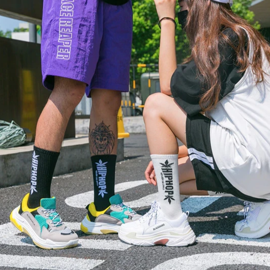 "HIP HOP" chaussettes montantes Noir - URB1™ - URB1™ Vêtements Streetwear mode boutique streetwear shop
