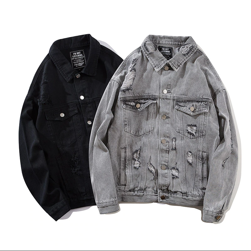 "BF.BORFEND" Veste en jean Denim Noir - URB1™ - URB1™ Vêtements Streetwear mode boutique streetwear shop