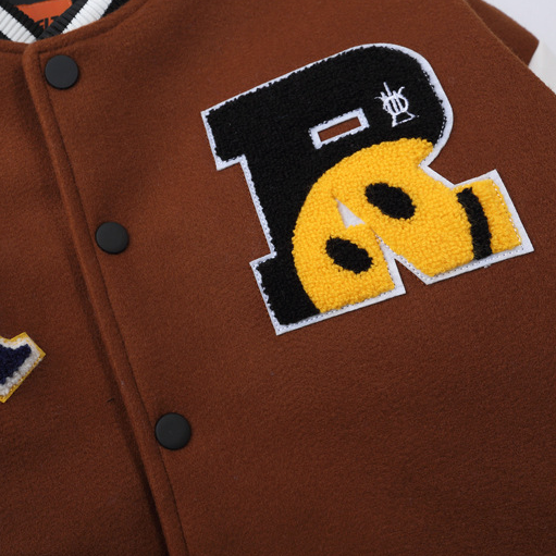 "SMILE" Veste Baseball Bombers Simili-cuir Noir - URB1™