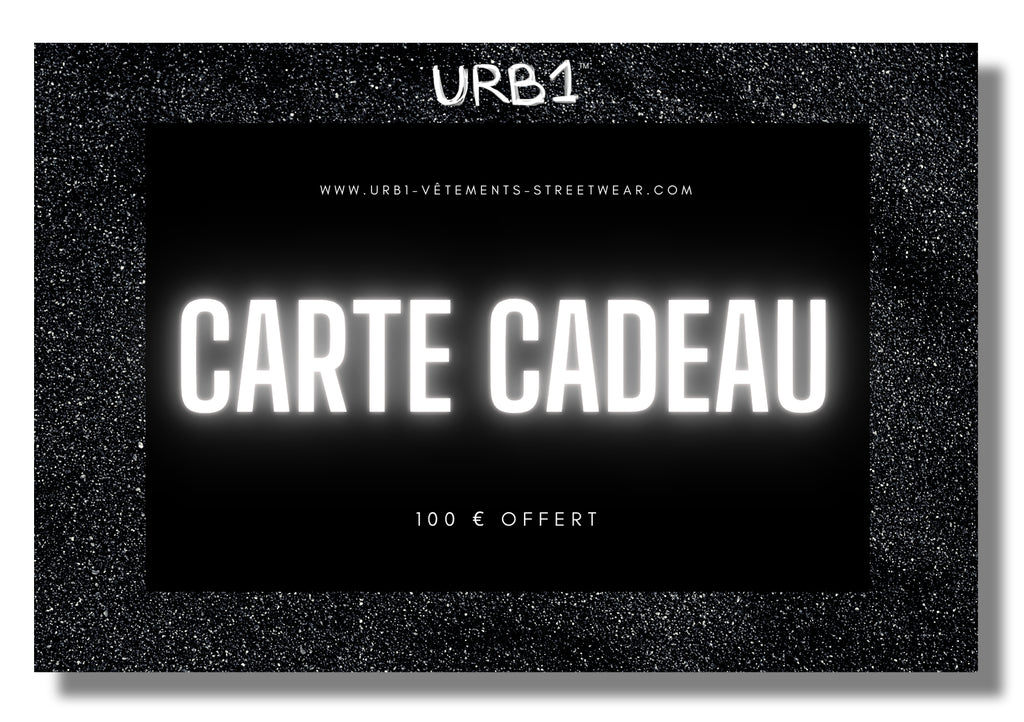 CARTE CADEAU URB1™ Vêtements Streetwear URB1™ Vêtements Streetwear URB1™ Vêtements Streetwear carte-cadeau-urb1™-vetements-streetwearCarte CadeauHOMME FEMME PAS CHER - URB1™ Vêt