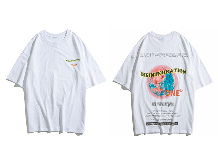 Aelfric Eden 2020 Spring Summer Hip-hop Streetwear Oversize Men Short Sleeves Harajuku Pink Invades The Planet Print T Shirt Men URB1™ Vêtements Streetwear URB1™ Vêtements Streetwear ae