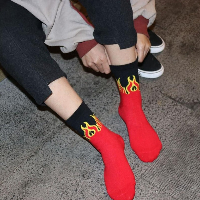 Harajuku Men's Humor Words Printing Socks Ulzzang Hip Hop Street Skateboard Unisex Crew Lovers' Happy Sokkem Dropship 2Pcs=1Pair URB1™ Vêtements Streetwear URB1™ Vêtements Streetwear ha