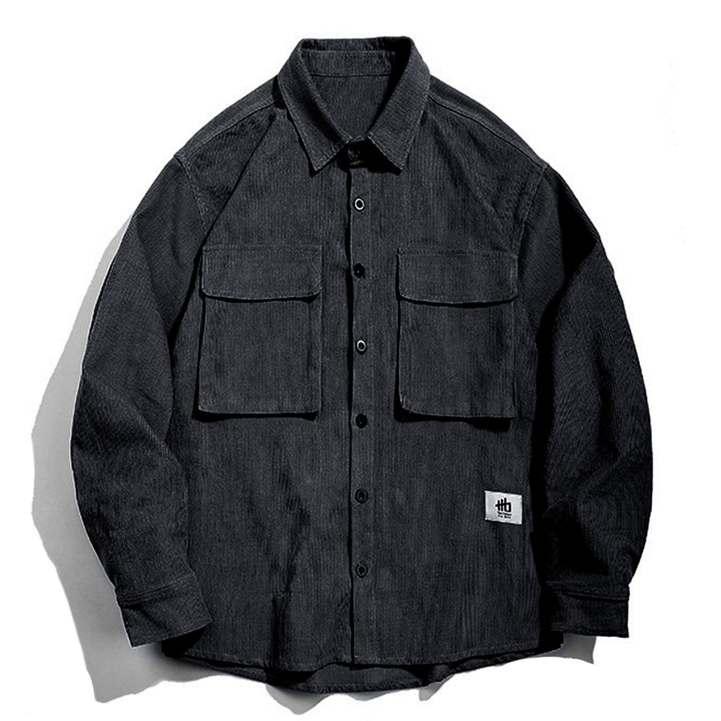 LACIBLE Hip Hop Parka Corduroy Jackets Men Women Streetwear Pocket decoration Jacket 2020 Winter Harajuku Corduroy Jackets URB1™ Vêtements Streetwear URB1™ Vêtements Streetwear lacible-