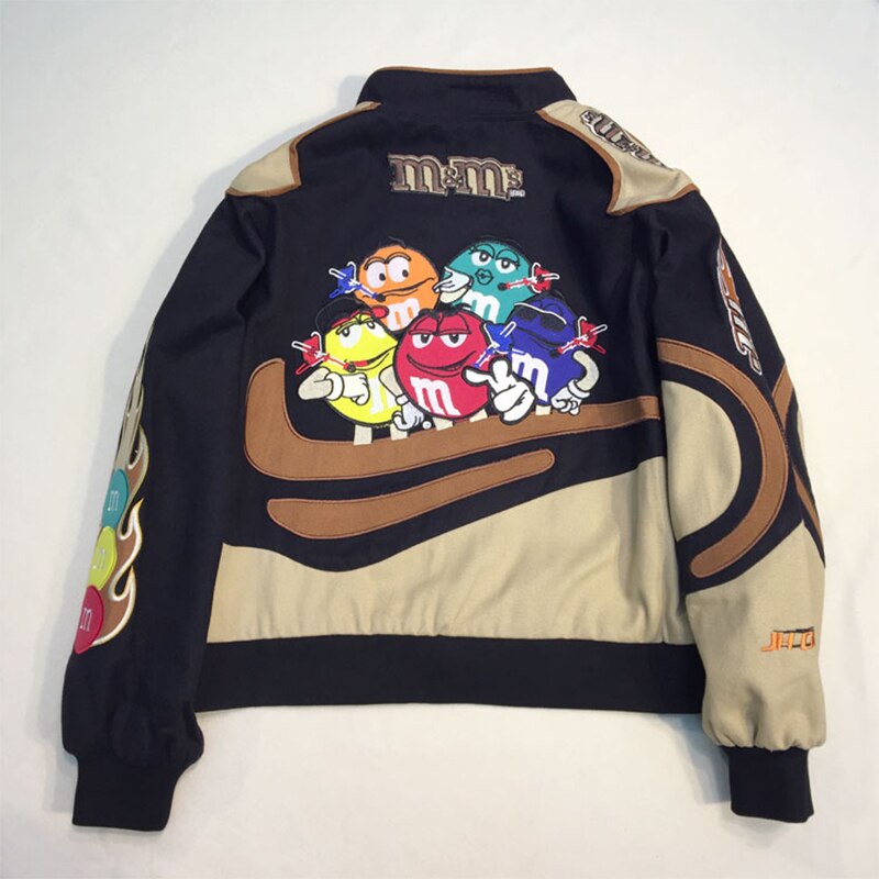 Embroidery M Letter Harajuku Baseball Jacket Coats Men Women Hip Hop Printed Couples Harajuku Patch Varsity Bomber Jackets M-3XL URB1™ Vêtements Streetwear URB1™ Vêtements Streetwear em