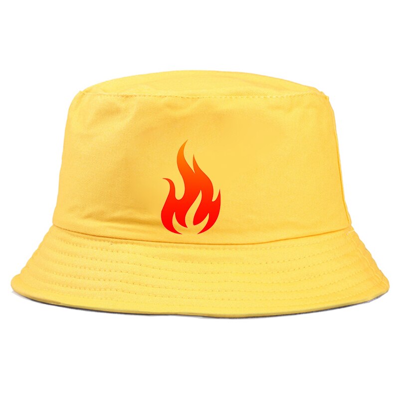 Flame Bucket Hat Ladies Women Men Sun Wide Brim Fishing Hat Fisherman Caps Panama Pop Hip Hop Harajuku Hunting Outdoor Summer URB1™ Vêtements Streetwear URB1™ Vêtements Streetwear flame