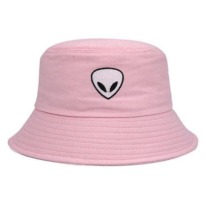 Embroidered Alien Bucket Hat Men Woman Foldable Cotton Beach Sun Hat Street Headwear Fisherman Outdoor Cap Hat 2021 Fashion URB1™ Vêtements Streetwear URB1™ Vêtements Streetwear embroid