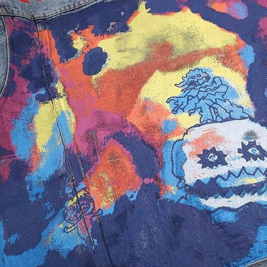 "KIDS SEE GHOSTS" Veste en jean denim - URB1™ - URB1™ Vêtements Streetwear mode boutique streetwear shop