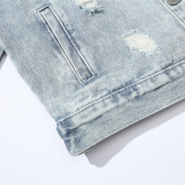 "RODNEY JR" Veste en Jean Denim - URB1™ - URB1™ Vêtements Streetwear mode boutique streetwear shop