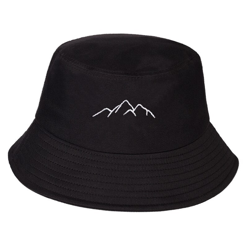 spring summer fisherman hat outdoor shade bucket hat Mountain range embroidery hat cotton hat fashion panama sun hats bucket hat URB1™ Vêtements Streetwear URB1™ Vêtements Streetwear sp
