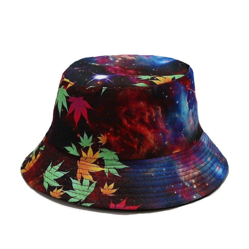 2021 Women's Cap Ins New Bucket Hat Botanical Flower Print Fisherman Hat For Women Spring Summer Outdoor Sun Protection Hat Men URB1™ Vêtements Streetwear URB1™ Vêtements Streetwear 202