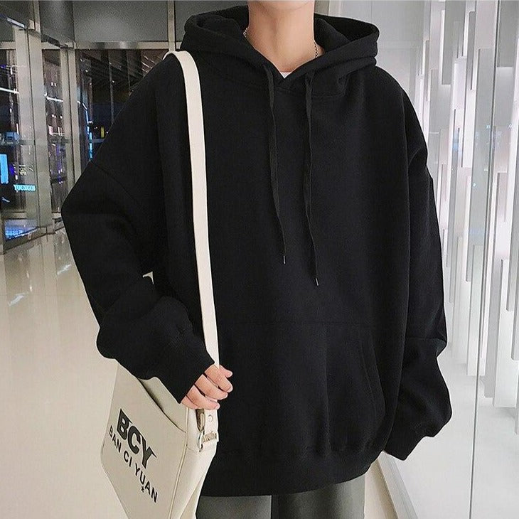 LAPPSTER Men Fleece Colorful Hoodies 2019 Autumn Mens Hip Hop Solid Hooded Sweatshirts Korean Fashions Black Winter Hoodie URB1™ Vêtements Streetwear URB1™ Vêtements Streetwear lappster