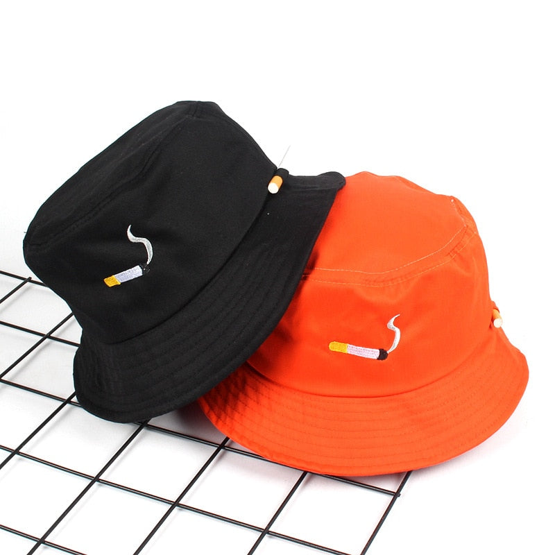 2021Trends black cigarette women's bucket hat fisherman hat personality sun hat NO CHIL men's hat men's panama hat beach cap URB1™ Vêtements Streetwear URB1™ Vêtements Streetwear 2021tr