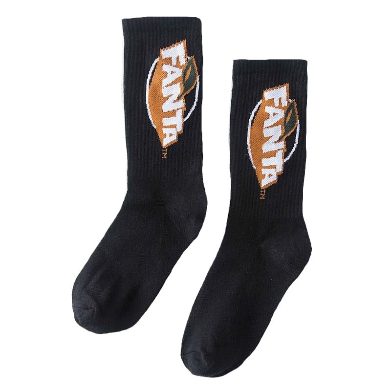 Harajuku Men's Humor Words Printing Socks Ulzzang Hip Hop Street Skateboard Unisex Crew Lovers' Happy Sokkem Dropship 2Pcs=1Pair URB1™ Vêtements Streetwear URB1™ Vêtements Streetwear ha