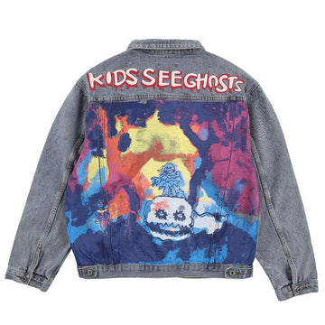 "KIDS SEE GHOSTS" Veste en jean denim - URB1™ - URB1™ Vêtements Streetwear mode boutique streetwear shop