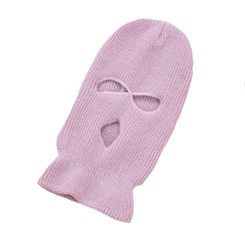 Full Face Cover Mask Three 3 Hole Balaclava Knit Hat Army Tactical CS Winter Ski Cycling Mask Beanie Hat Scarf Warm Face Masks URB1™ Vêtements Streetwear URB1™ Vêtements Streetwear full