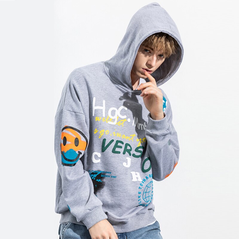 "HAC" Sweatshirt Hoodie à capuche Gris - URB1™ - URB1™ Vêtements Streetwear mode boutique streetwear shop