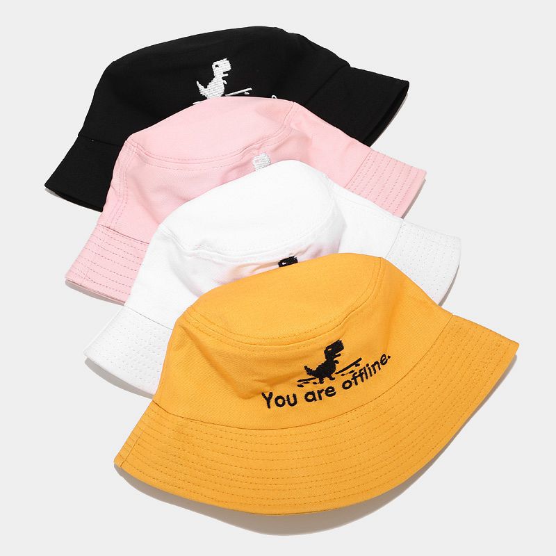 2020 Creative Error Page Bucket Hat Unisex Foldable Dinosaur Bob Cap Hip Hop Gorros Men Summer Caps Panama Fishing Bucket Hat URB1™ Vêtements Streetwear URB1™ Vêtements Streetwear 2020-