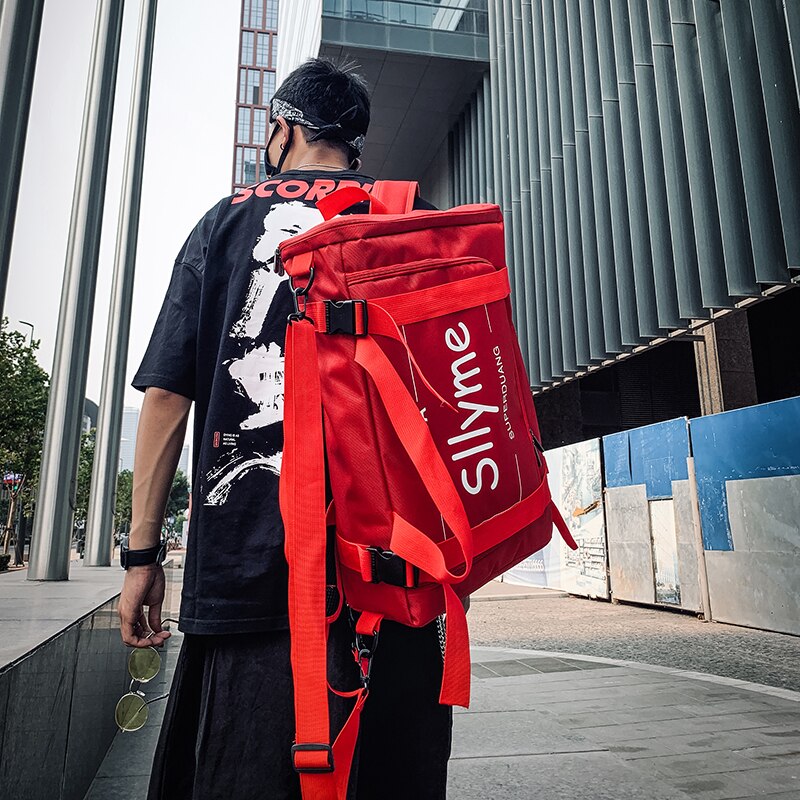 "SUPERDUANG" Sac à Dos Streetwear Rouge - URB1™ - URB1™ Vêtements Streetwear mode boutique streetwear shop