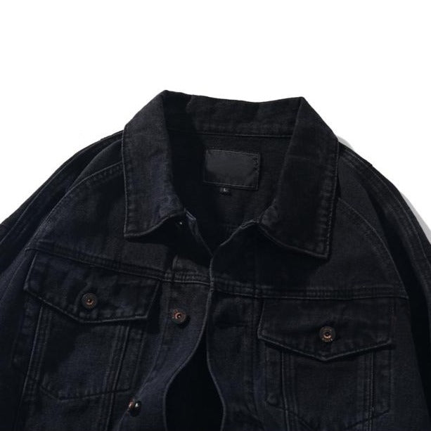 Dark Icon Gradient Denim Jacket Men Turn-down Collar Street Fashion Men's Jackets 2019 Jeans Jackets for Men URB1™ Vêtements Streetwear URB1™ Vêtements Streetwear dark-icon-gradient-den